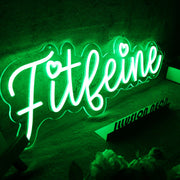 Fitleine Green Neon Sign