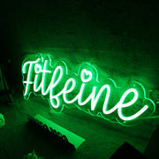 Fitleine Green Neon Sign