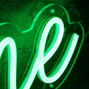 Fitleine Green Neon Sign