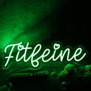 Fitleine Green Neon Sign