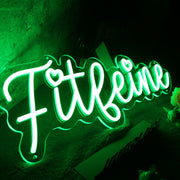 Fitleine Green Neon Sign