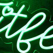 Fitleine Green Neon Sign