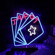 Five Card Poker Custom Neon Sign