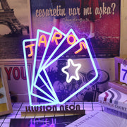 Five Card Poker Custom Neon Sign