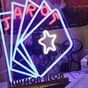 Five Card Poker Custom Neon Sign