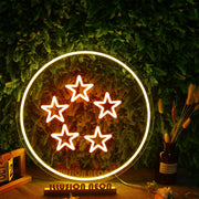 Five Stars Dragon Ball Neon Sign