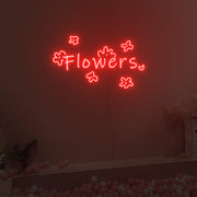 Flowers Neno Sign Fashion Custom Neon Sign Lights Night Lamp Led Neon Sign Light For Home Party MG10153