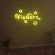 Flowers Neno Sign Fashion Custom Neon Sign Lights Night Lamp Led Neon Sign Light For Home Party MG10153