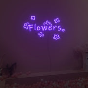 Flowers Neno Sign Fashion Custom Neon Sign Lights Night Lamp Led Neon Sign Light For Home Party MG10153