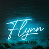 Flynn Blue Neon Sign