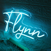 Flynn Blue Neon Sign