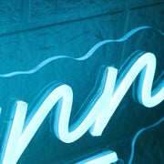 Flynn Blue Neon Sign