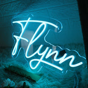 Flynn Blue Neon Sign