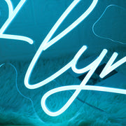 Flynn Blue Neon Sign