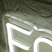 Focus White Neon Sign