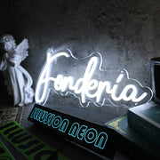 Fonderia White Neon Sign