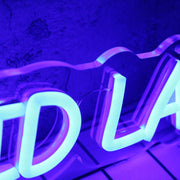 Food Kid LA Blue Neon Sign