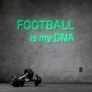 Football Is My Dna Neon Sign