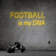 Football Is My Dna Neon Sign