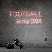 Football Is My Dna Neon Sign