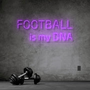 Football Is My Dna Neon Sign