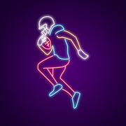 Football Player Neon Sign