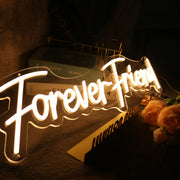 Forever Friend Yellow Neon Sign