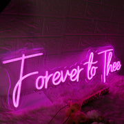 Forever To Thee Pink Neon Sign