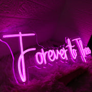 Forever To Thee Pink Neon Sign