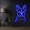 French Bulldog Line Art Neon Sign