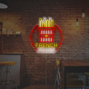 Frensch Fries For Fast Food Shop LED Neon Sign