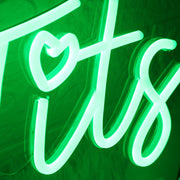 Froog Tits Green Neon Sign