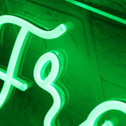 Froog Tits Green Neon Sign