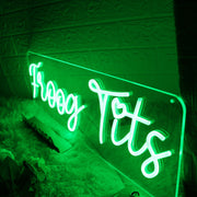 Froog Tits Green Neon Sign