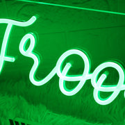 Froog Tits Green Neon Sign