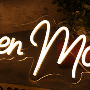 Frozen Moments Yellow Neon Sign