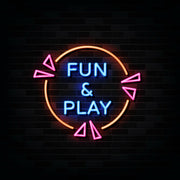 Fun and Play Neon Sign