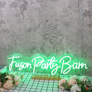 Fuson Party Barn Green Neon Sign