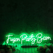 Fuson Party Barn Green Neon Sign