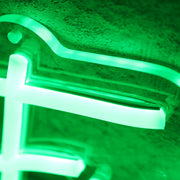 Fuson Party Barn Green Neon Sign