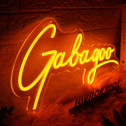 Gabagoo Orange Neon Sign