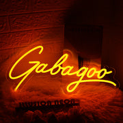 Gabagoo Orange Neon Sign