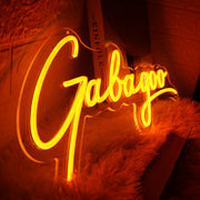 Gabagoo Orange Neon Sign