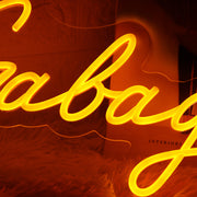 Gabagoo Orange Neon Sign