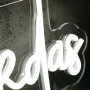 Gabby Bekdas White LED Neon Sign