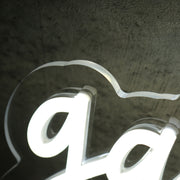 Gabby Bekdas White LED Neon Sign