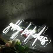 Gabby Bekdas White LED Neon Sign