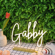 Gabby Yellow Neon Sign