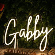 Gabby Yellow Neon Sign