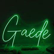 Gaede Green Neon Sign